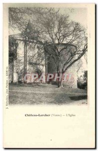 Chateau Larcher Old Postcard L & # 39eglise