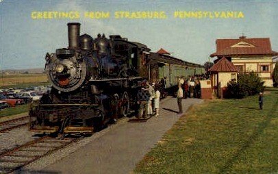 Strasburg, Pennsylvania, PA, USA Railroad Train Depot Unused 