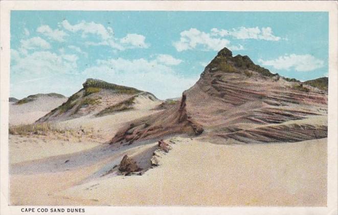 Massachusetts Cape Cod Sand Dunes 1929 Curteich
