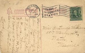 Boston MA, Massachusetts - The State House - pm 1908 - DB