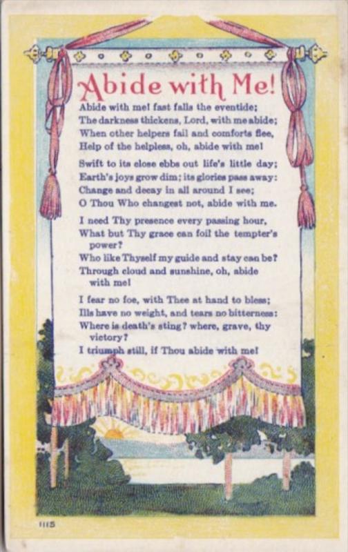 Music Song Card Abide With Me