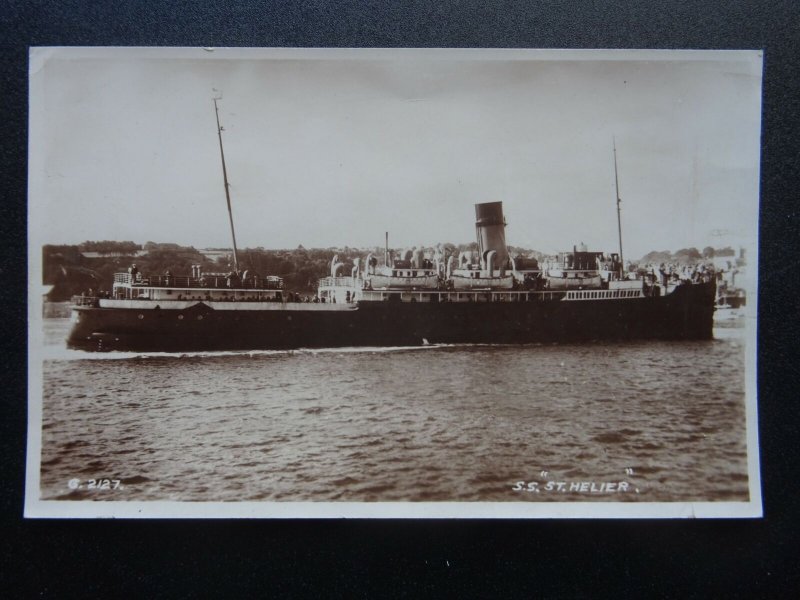 Shipping S.S. ST. HELIER Great Western Railway - Dunkirk evacuation RP Postcard