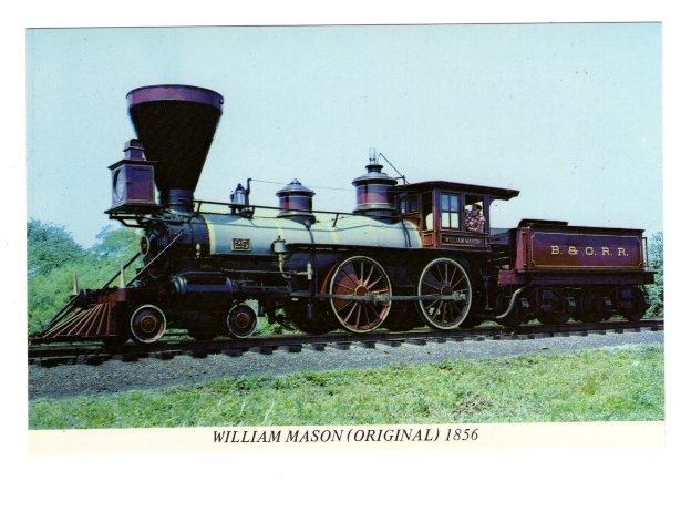 Railway Train, William Mason, Steam Engine, Baltimore, Maryland