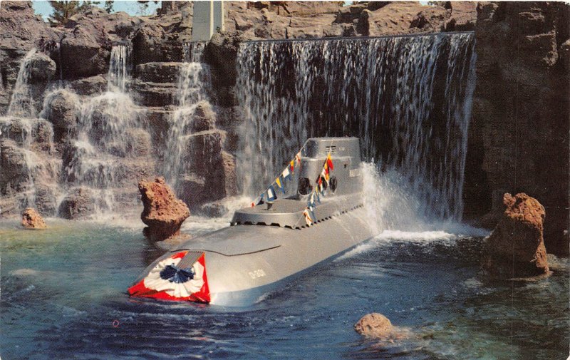 Disneyland Anaheim California 1960s  Postcard Submarine Falls