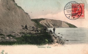 VINTAGE POSTCARD SONDERBY KLINT MAILED FREDERICIA DENMARK RECEIPT MILWAUKEE 1906