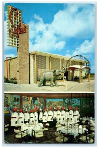 1961 Safari Adventure Bengal Tiger Preston Royal Dallas Texas Vintage Postcard