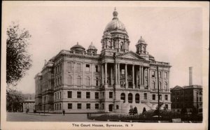 Syracuse New York NY Court House 1900s-10s RPPC Real Photo Postcard