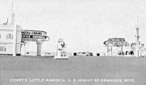 Granger WY Covey's Gas & Oil Company Little America Postcard