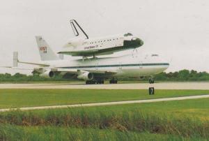 NASA Orbiter Atlantis New Launched Design Space Ship Shuttle Rocket Postcard