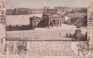 Chester Castle Roman Walls & Julius Caesar Phillimore Old Postcard