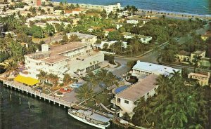 Fort Lauderdale FL Beach Hospital Aerial View Postcard