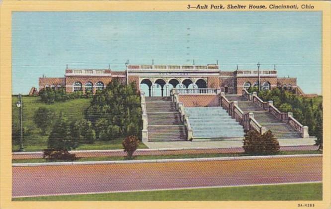 Ohio Cincinnati Shelter House Ault Park 1948