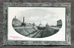 dc1811 - BREMERTON Wash 1910s Dry Dock Postcard