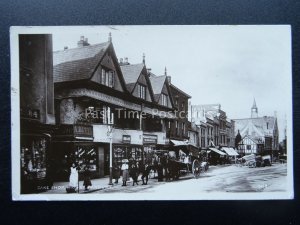 Oxfordshire BABBURY High Street & CAKE SHOP c1906 RP Postcard by Kingsway