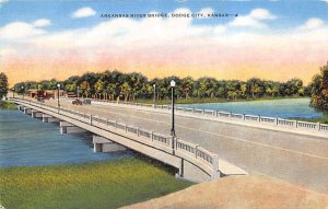 Arkansas River bridge Dodge City Kansas