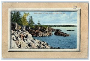 c1910 North Shore of Lake Superior Canada Pacific Railway Posted Postcard