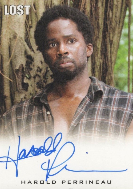 Harold Perrineau Lost TV Show Rare Hand Signed Autograph Card Photo
