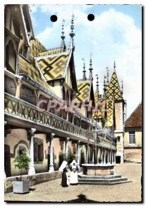 Postcard Modern Beaune Hospices The Pit and the Honor Court