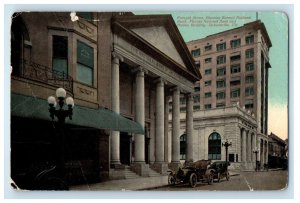 1913 Forsyth Street Barnett Florida National Bank Cars Jacksonville FL Postcard