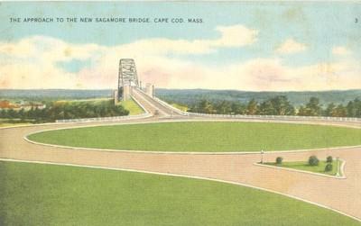 The Approach to the New Sagamore Bridge, Cape Cod, Mass o...