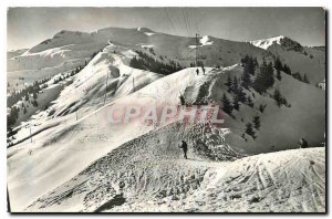 Postcard Modern Samoens Htes Savoy Saix Ski