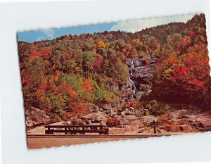 Postcard Silver Cascades, Crawford Notch, New Hampshire, USA