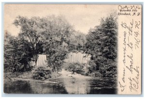 1906 Buttermilk Falls Scenic View Rhinebeck Redhood New York NY Vintage Postcard 