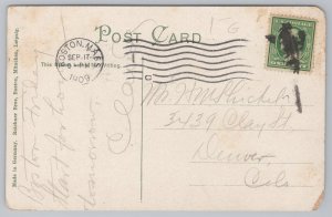 State~Trinity Church~Third Episcopal In Boston MA~Founded 1728~PM 1909 Postcard