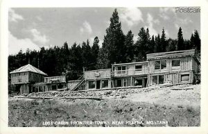 MT, Helena, Montana, Lost Cabin Frontier Town, RPPC