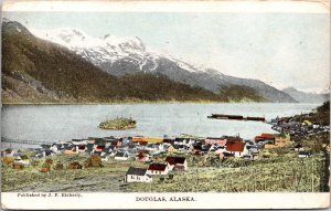 Postcard Overview of Douglas, Alaska