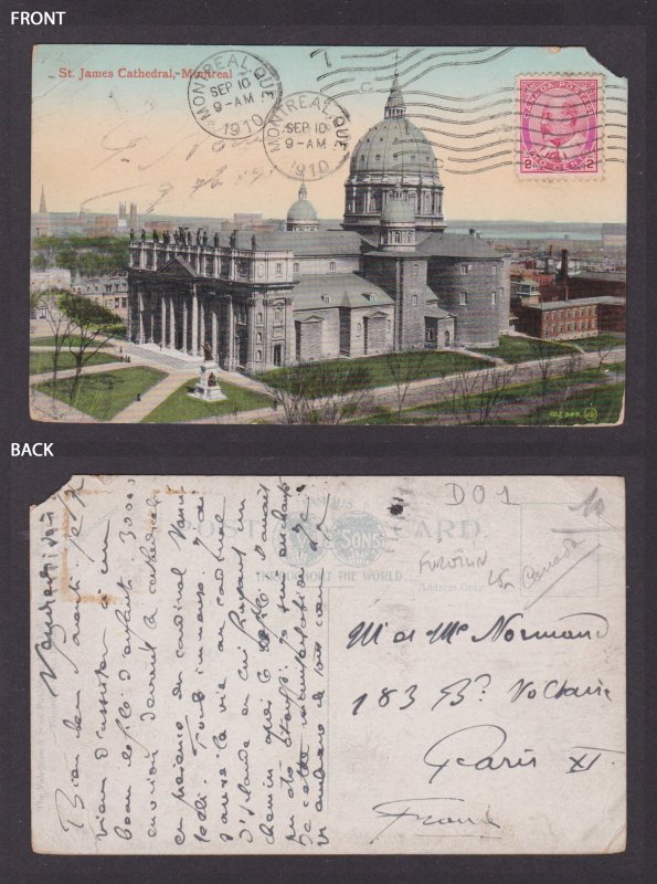 Postcard, CANADA, Montreal, St. James Cathedral