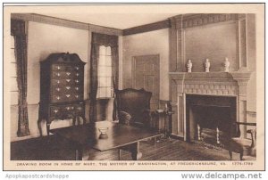 Drawing Room In Home Of Mary The Mother Of Washington At Fredericksburg Virgi...