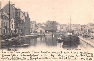 Quai aux Briques Bruxelles Belgium 1901 Missing Stamp 