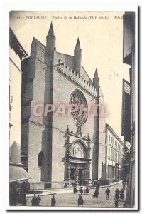 Toulouse Old Postcard Church Dalbade (XVI century) (animation)