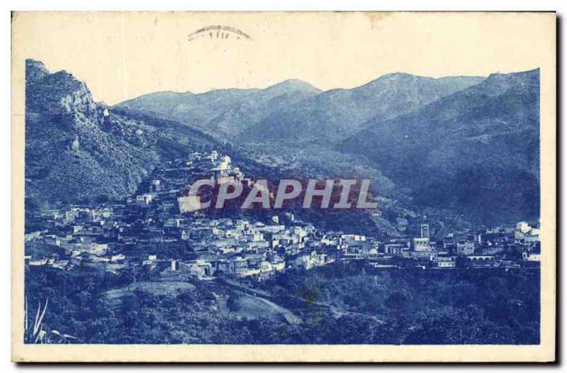 Old Postcard Around Meknes Moulay Idriss Zerhoun Panorama and Chain