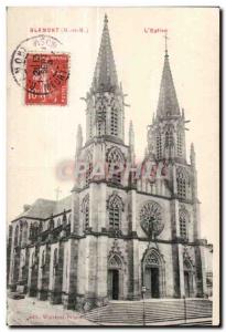 Blamont - The Church - Old Postcard