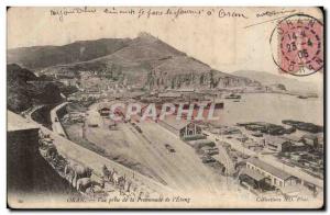 Algeria Oran Old Postcard View from the promenade of & # 39etang