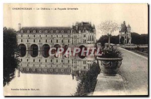 Old Postcard Chateau Chenonceau on the East Facade
