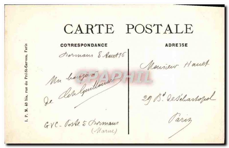 Old Postcard Dormans L & # 39Eglise