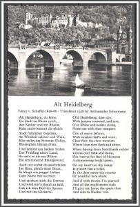 Germany, Heidelberg - Viktor Scheffel Poem - [FG-126]