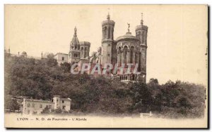 Lyon Notre Dame de Fourviere - L & # 39Abside- Old Postcard