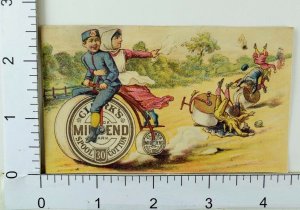 Clark's Mile-End Spool Cotton Children Big Spool-Bicycle Race Comical F64