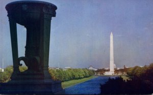 Washington D C Washington Monument Seen From Lincoln Memorial