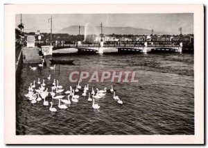 Modern Postcard Geneva Lake Leman and the Jet D & # 39eau