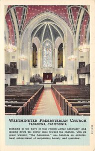 Westminster Presbyterian Church Pasadena California  