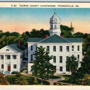 c1940s Thomasville, GA County Courthouse Roses City Winter Health Resort PC A220