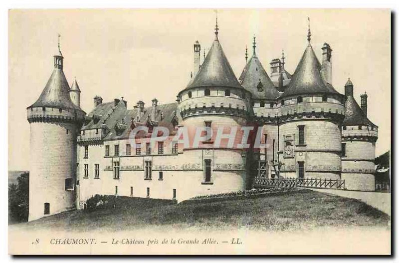 Old Postcard Chaumont Chateau took the Grande Allee