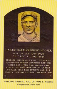 Harry Bartholomew Hooper National Baseball Hall Of Fame & Museum Cooperstown ...