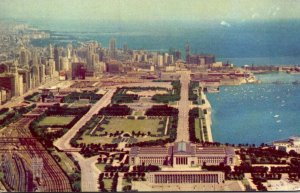 Illinois Chicago Aerial View Lake Shore Drive American Airlines Card