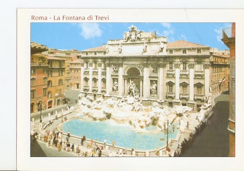 Postal 023242 : Roma, La Fontana di trevi